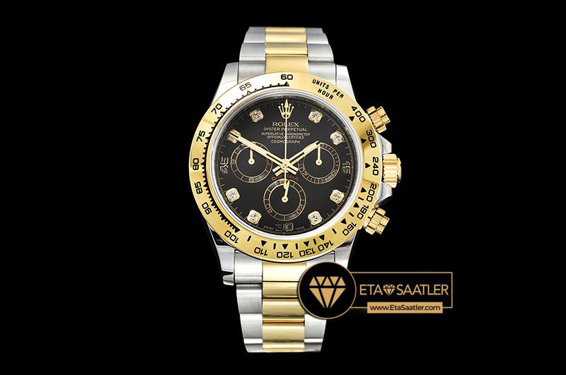Rolex Cosmograph Daytona 116523 Ta l Siyah Kadran 1 1 Super Clone ETA